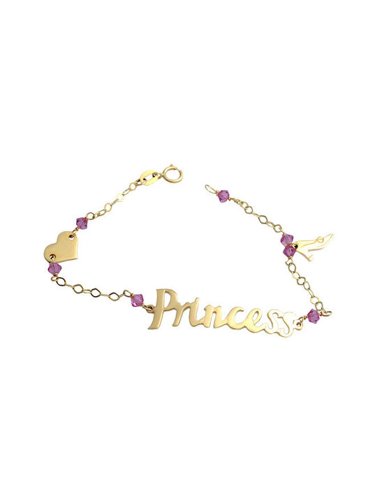 Kids Gold Bracelet 14K for Girl