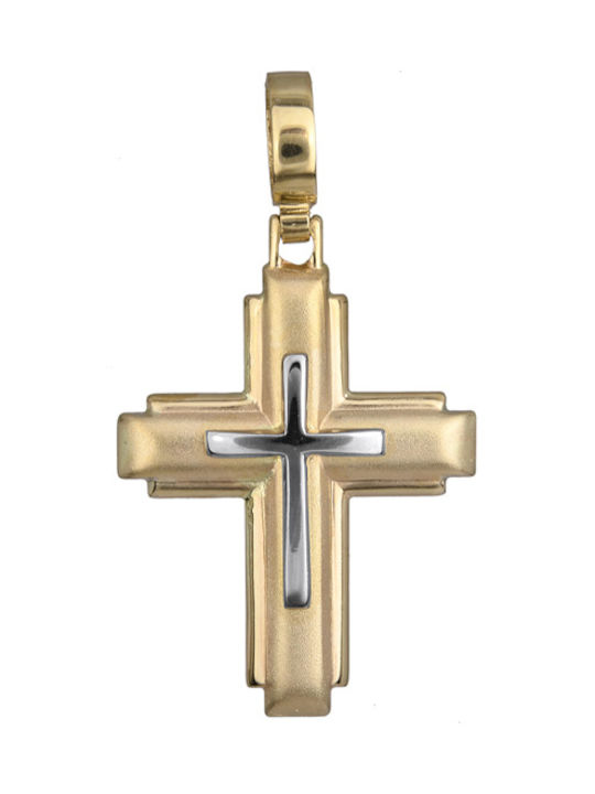 Herren Gold Kreuz 14K