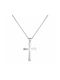 Women's White Gold Cross 14K with Chain