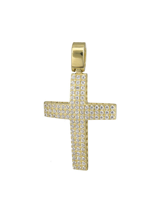 Damen Gold Kreuz 14K