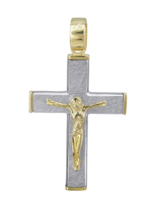 Herren Gold Kreuz 14K Αντρικός