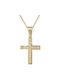 Damen Gold Kreuz 14K