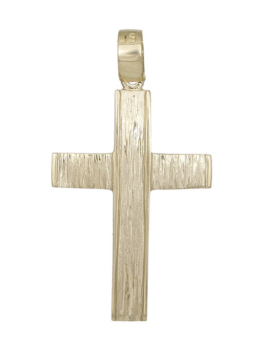 Herren Gold Kreuz 14K