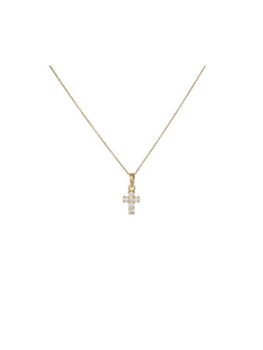 Femeiesc Aur Cruce 14K