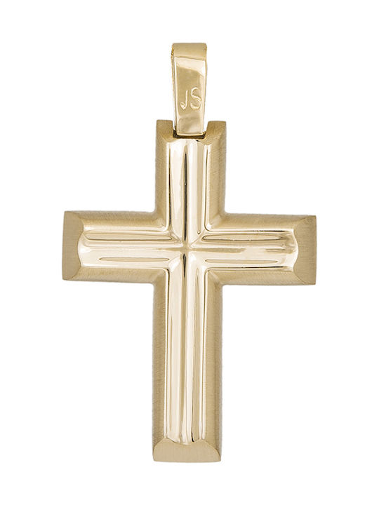 Herren Gold Kreuz 14K