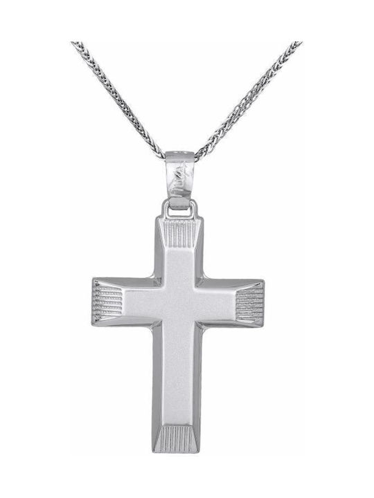 Herren Gold Kreuz 9K mit Kette