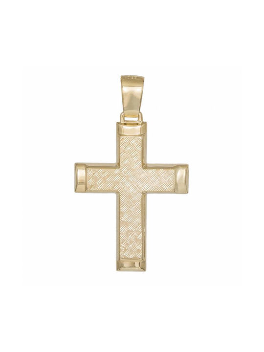 Herren Gold Kreuz 14K