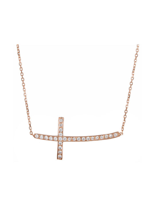 Gold Kreuz 14K mit Kette