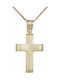 Herren Gold Kreuz 9K mit Kette