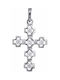 Women's White Gold Cross 14K