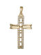 Damen Gold Kreuz 14K