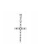 White Gold Cross 14K