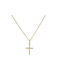 Damen Gold Kreuz 14K