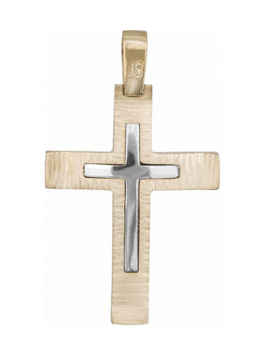 Herren Gold Kreuz 14K