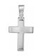 Men's White Gold Cross 9K