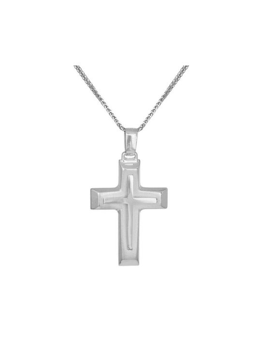 Men's Gold Cross 9K with Chain