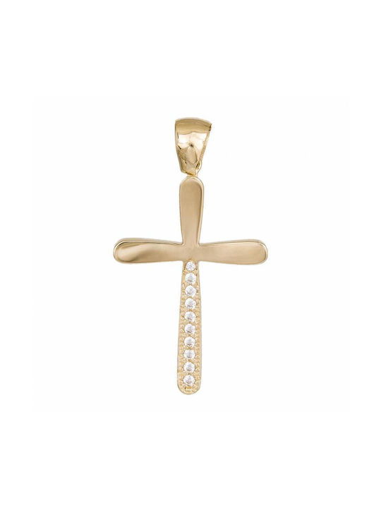 Damen Gold Kreuz 14K