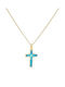 Cross from Gold Plated Silver