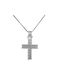 Damen Gold Kreuz 14K mit Kette