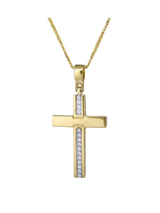 Women's Gold Cross 14K with Chain