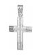 Women's White Gold Cross 14K