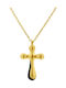 Cross from Gold Plated Silver