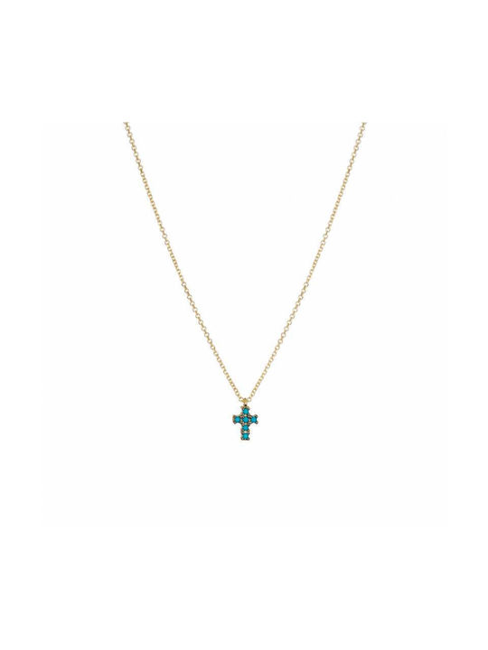 Gold Cross 14K Double Sided