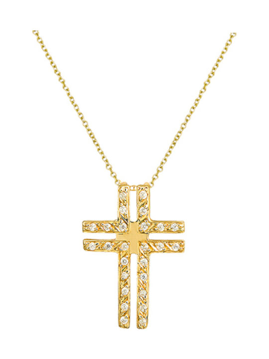 Femeiesc Aur Cruce 14K