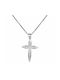 Women's White Gold Cross 14K with Chain