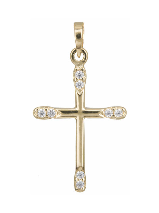 Femeiesc Aur Cruce 14K