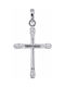 White Gold Cross 14K