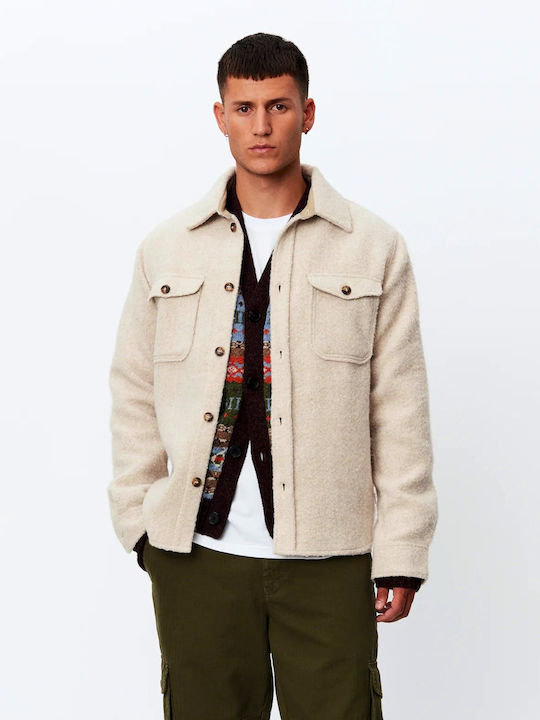 Μακρυμάνικo Overshirt Εκρου