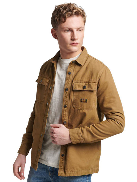 Superdry D3 Ovin Μακρυμάνικo Βαμβακερό Overshir...
