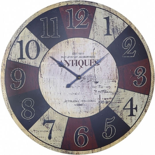 Etoile Antique Wall Clock Brown Ø62cm