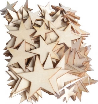 Artemio Wood Christmas Decorative Hanging Star 129pcs