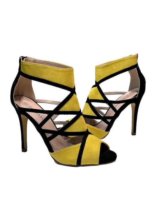 Suede Sandals Yellow