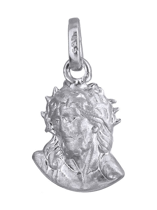 White Gold 14K Constantine Coin Pendant