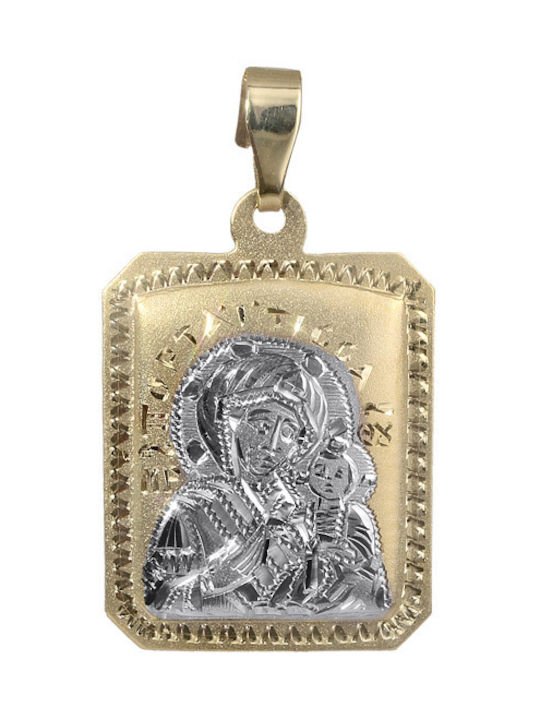 Δίχρωμο Pendant Kids Talisman Constantine from Gold 14K 018074