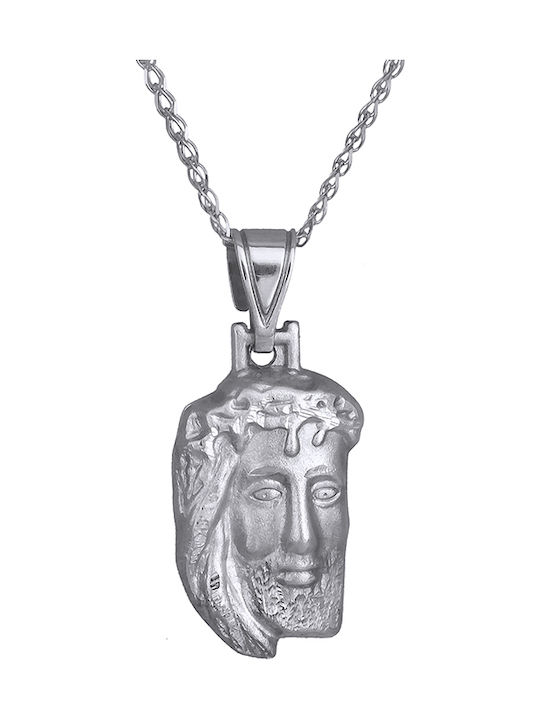 Pendant Constantine Coin White Gold 9K