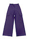 Kalliope Femei Piele Pantaloni Violet