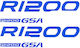 Moto Discovery Car Membrane Stickers 300 x 300cm in Blue Color 1pcs