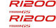 Moto Discovery Car Membrane Stickers 300 x 300cm in Red Color 1pcs