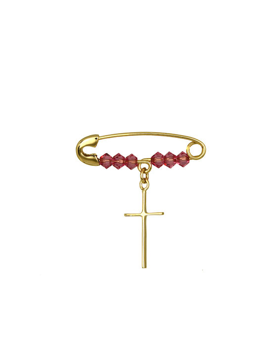 Child Safety Pin made of Gold 14K