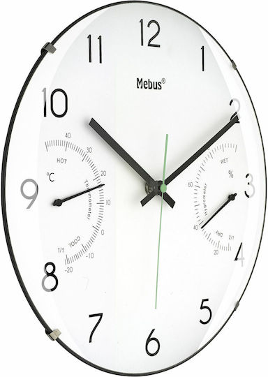 Mebus Wall Clock White Ø30cm