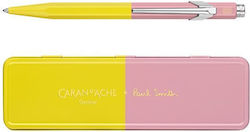 Caran D'ache 849 Pen Ballpoint 0.7mm with Yellow Ink 849.341