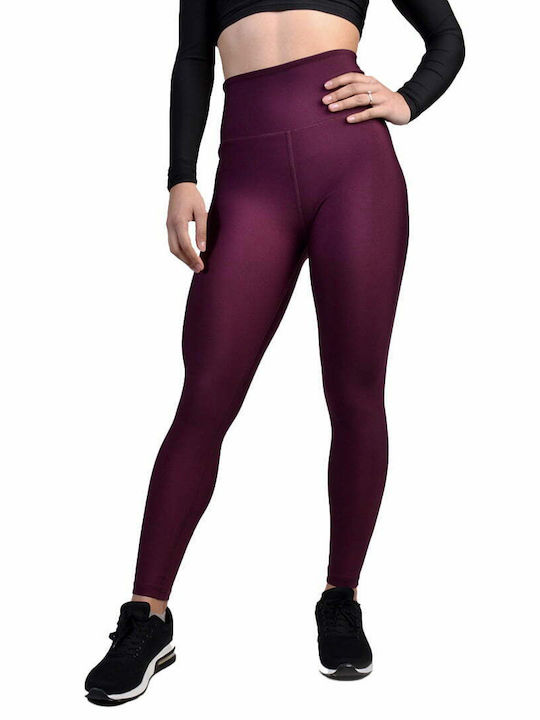 Axidwear Frauen Lang Leggings Hochgeschnitten & Push Up μωβ