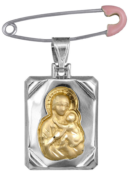 Child Safety Pin made of Gold 14K