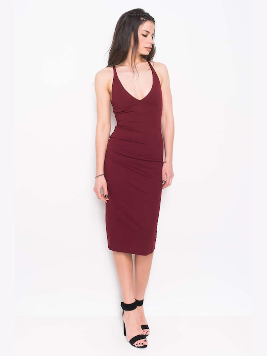 Minkpink Midi Φόρεμα Κόκκινο