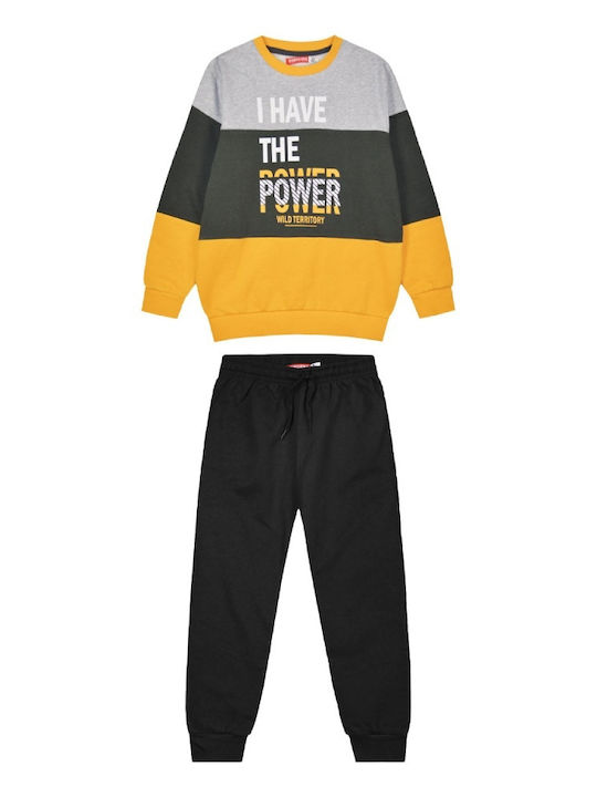 Energiers Kids Sweatpants Set Off black 02) 2pcs