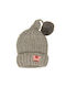 Kids Beanie Knitted Beige